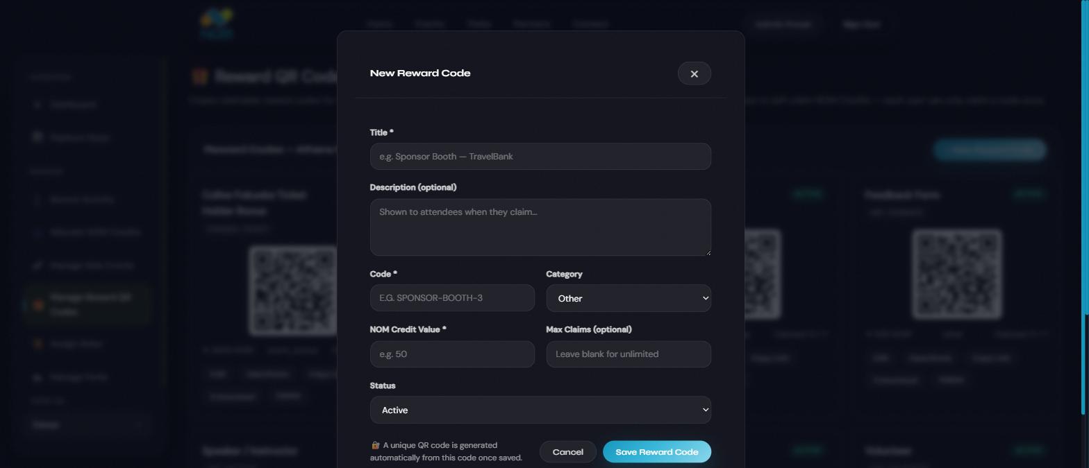 New Reward Code form